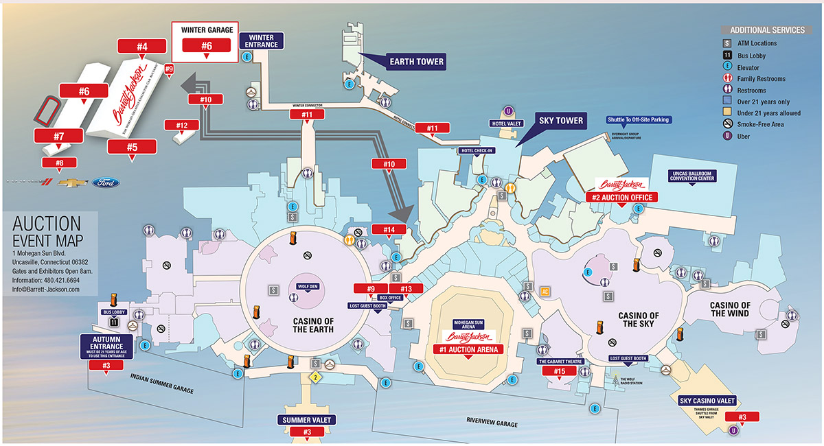 Foxwoods casino layout map